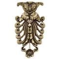 Пальметта декоративная из бронзы  стиль Ампир для бюро, буфета или комода