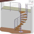 Винтовая лестница PM Scale, модель Easy - Inox