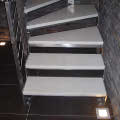 лестница PM Scale с прямымим косоурами, модель Square Inox